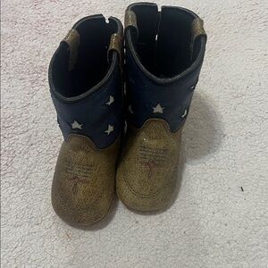 Kids Western Boots with Stars - Brown and Blue BootBarn. Never Worn.